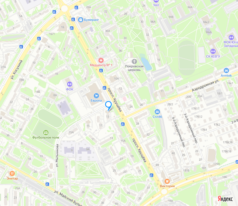 Карта торговых объектов
